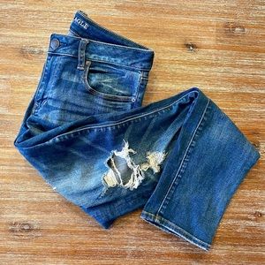 American Eagle Skinny Distressed Jeans